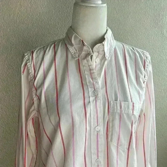 J. Crew - Classic-fit washed cotton poplin‎ shirt in candy stripe - Picture 5 of 9